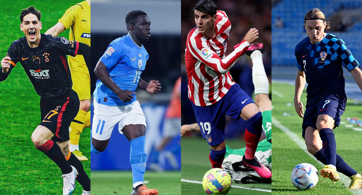 Zaniolo, Gnonto, Morata y Lovro Majer./