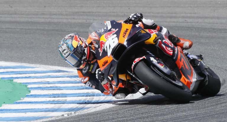 Dani Pedrosa, durante la carrera del GP de Jerez.
