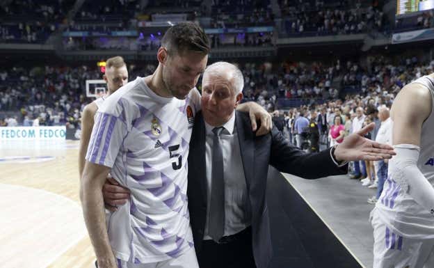Obradovic y Rudy, la semana pasada en Madrid.  EFE