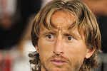 Modric completa una parte del entrenamiento con el grupo