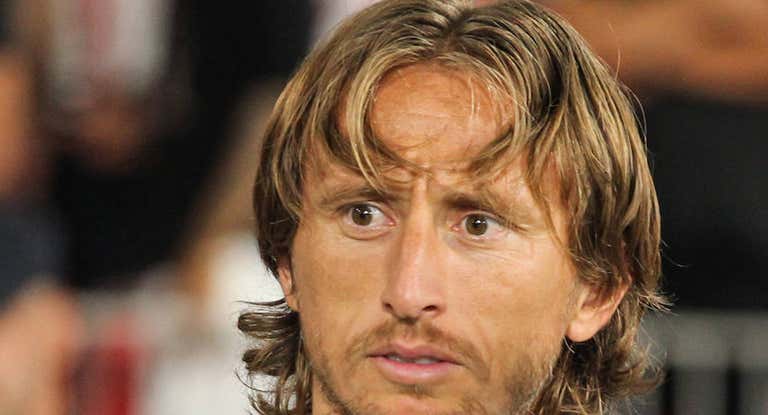 Modric, con el Real Madrid.