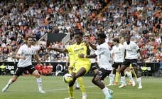 Valencia 1 - Villarreal 1: resumen, goles y resultado