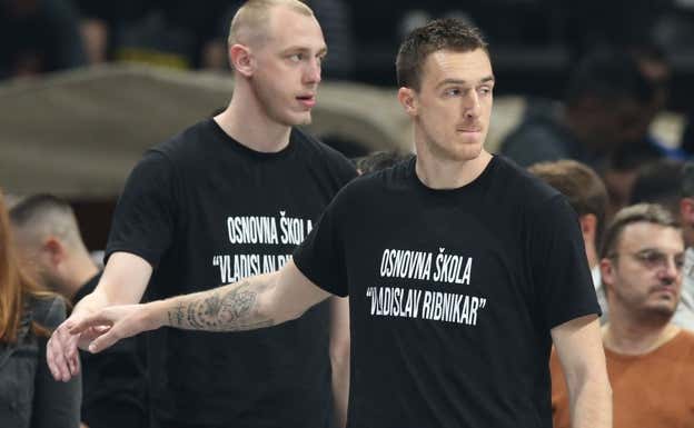 Smailagic y Andjusic. AFP