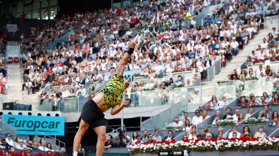 Se escucharon gritos durante la final del Masters 1000 de Madrid./REUTERS