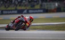 Marc Márquez regresa con dos caídas en el día del experimento Kalex