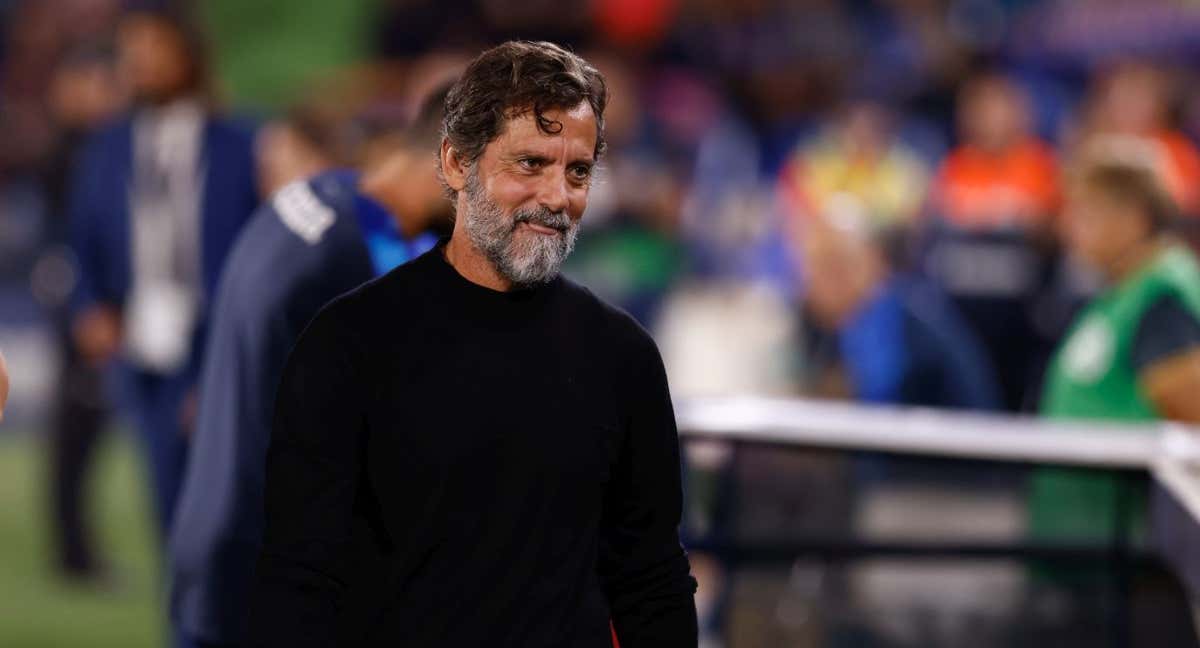 Quique Sánchez Flores, en un partido de la presente temporada. /Oscar J. Barroso/Europa Press
