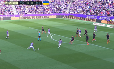 Lío mayúsculo en Pucela: Ortiz Arias pita el descanso un segundo antes del gol del Valladolid
