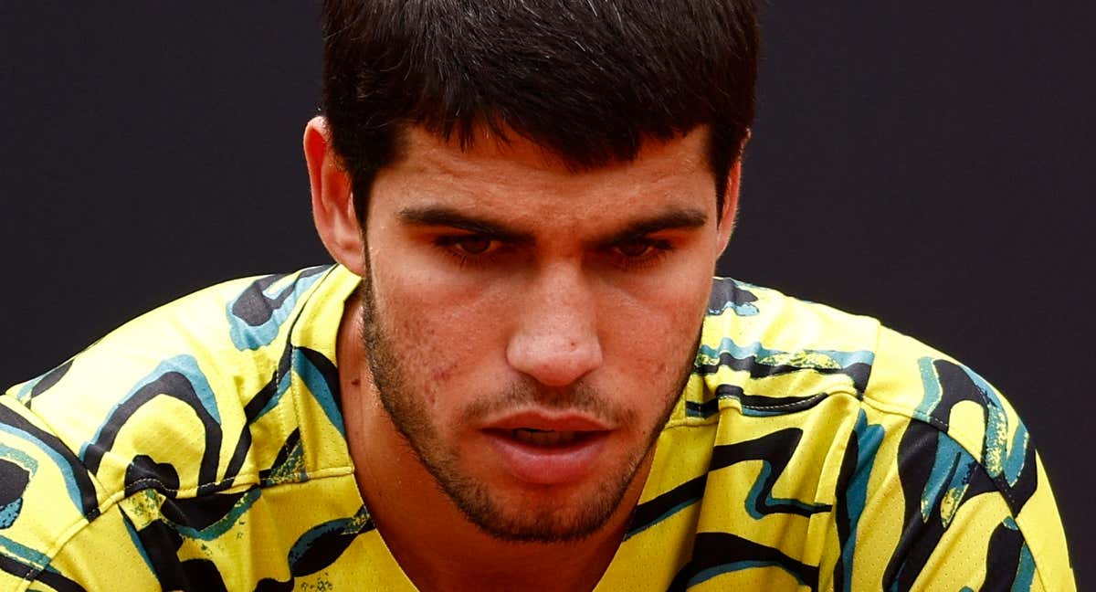 Carlos Alcaraz, eliminado del Masters 1000 de Roma./REUTERS