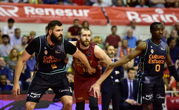 Valencia y Murcia se juegan la última posición en playoffs. ACB Media