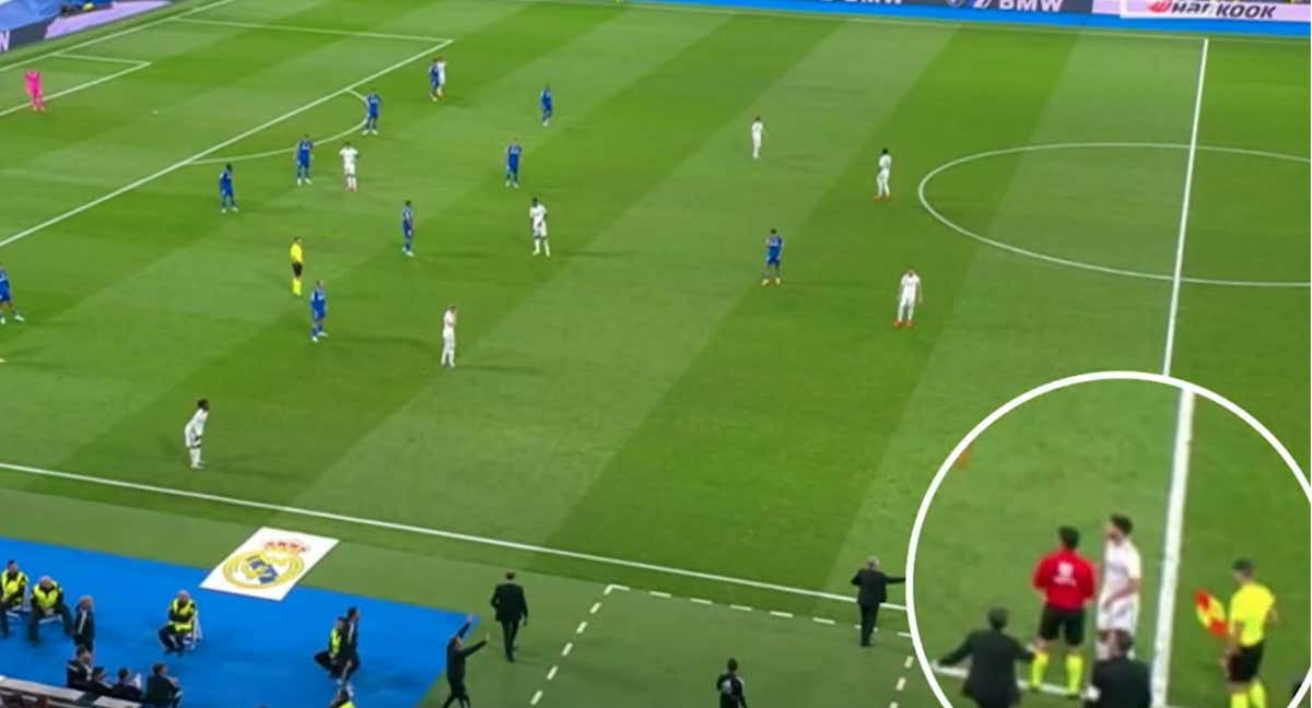 Marco Asensio celebrando su gol ante el Getafe /DAZN