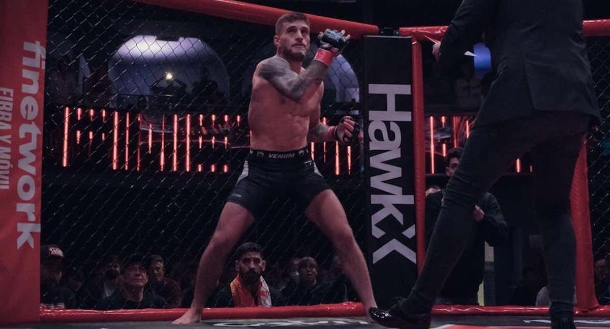 Aleksandre Topuria, durante su presentación previa a un combate.
