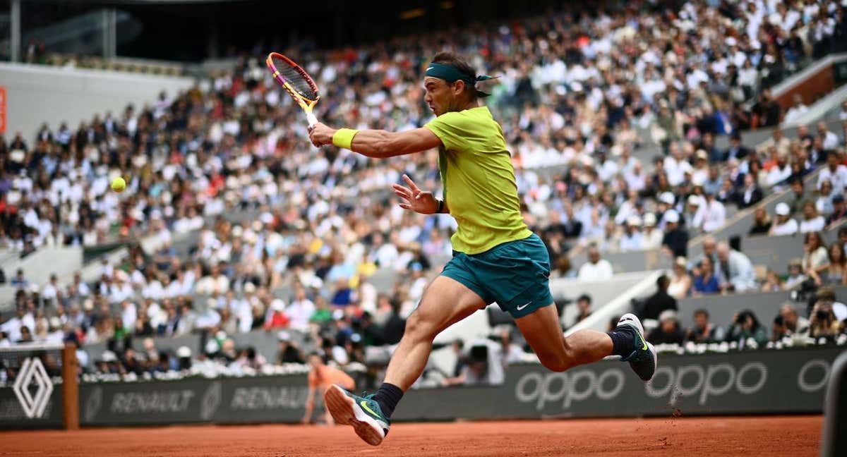 Rafael Nadal, durante la edición 2022 de Roland Garros. /Christophe ARCHAMBAULT / AFP