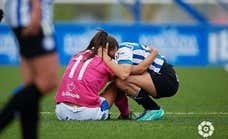 Lágrimas en Vitoria con un empate que decidió el descenso en un final de infarto en la Liga F