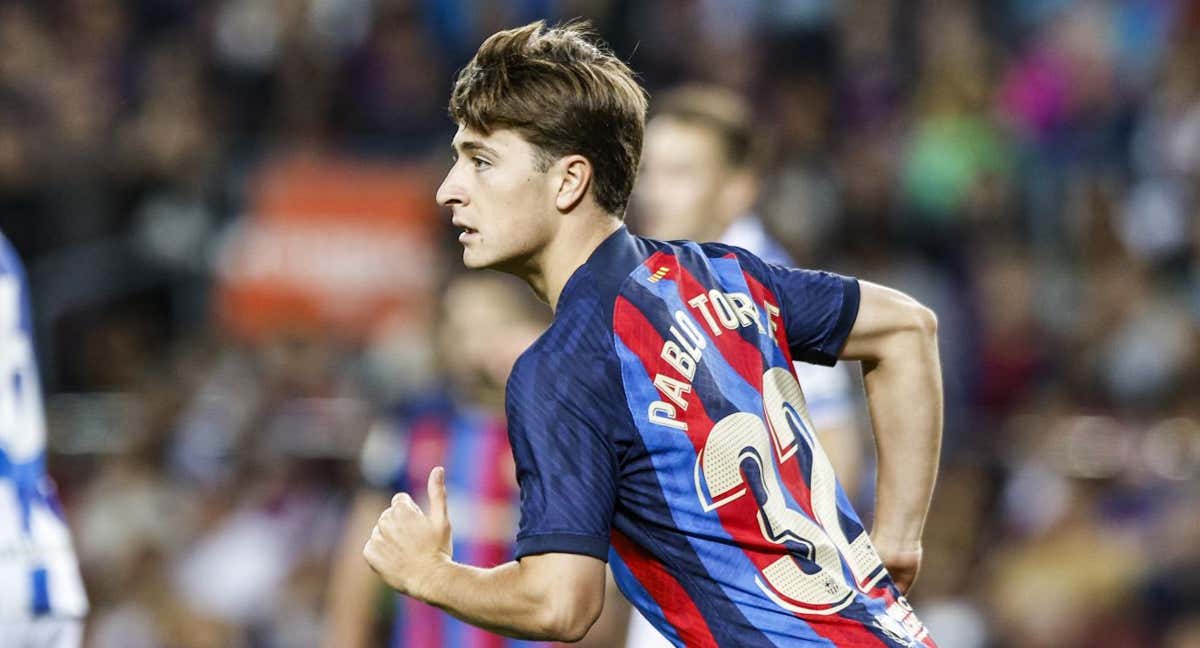Pablo Torre disputó algunos minutos ante la Real Sociedad.