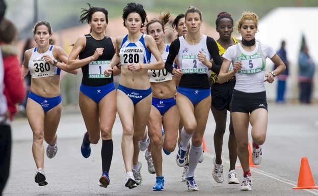 Eva Arias, en su época de atleta.