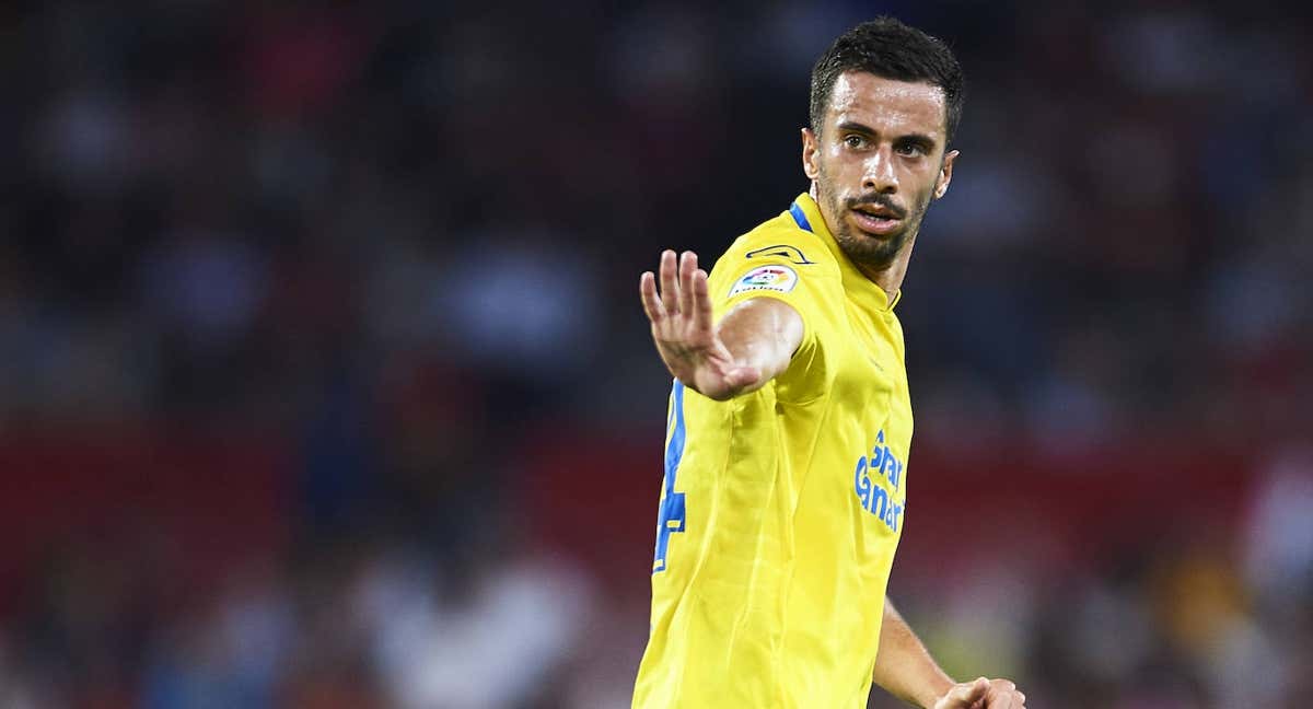 Hernán Santana, en un partido con Las Palmas./GETTY