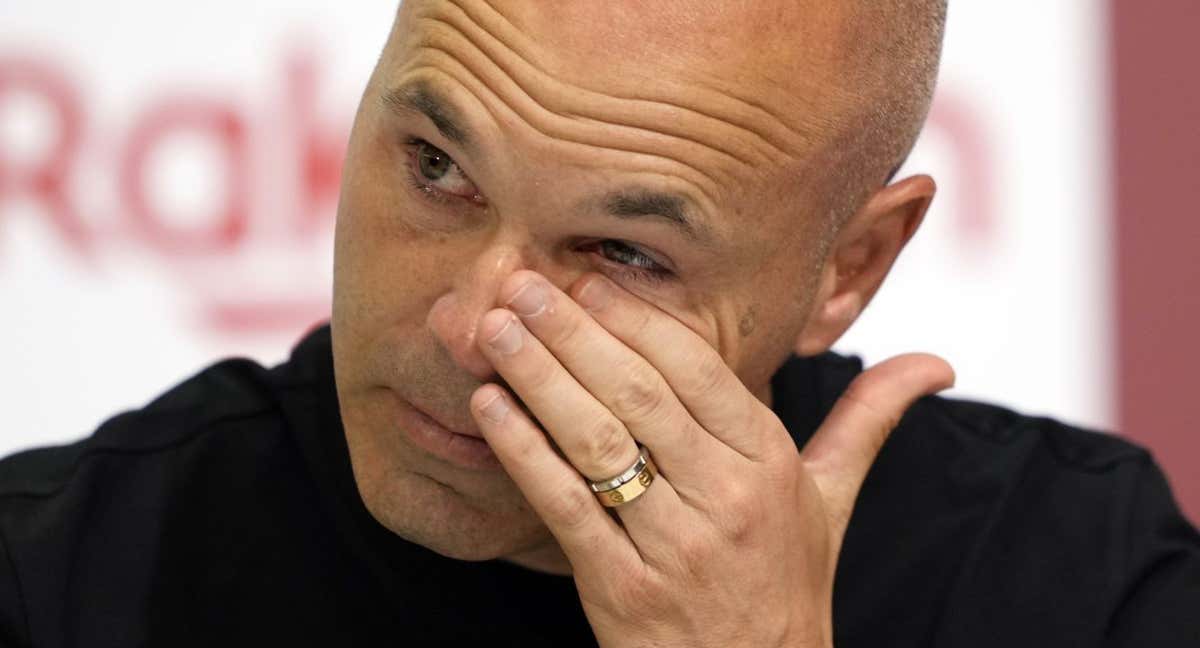 Andrés Iniesta, durante su despedida con el Vissel Kobe. /EFE