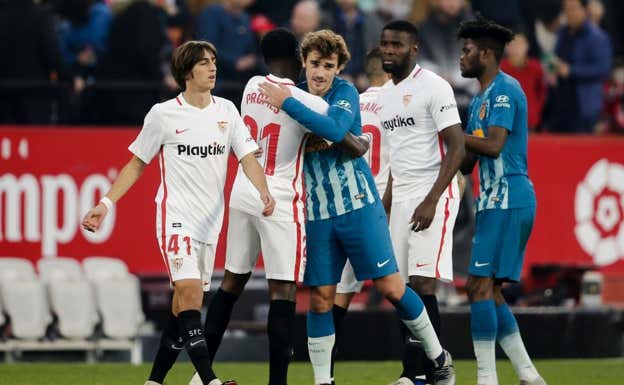 Bryan Gil, en su debut con el Sevilla en 2019  GETTY