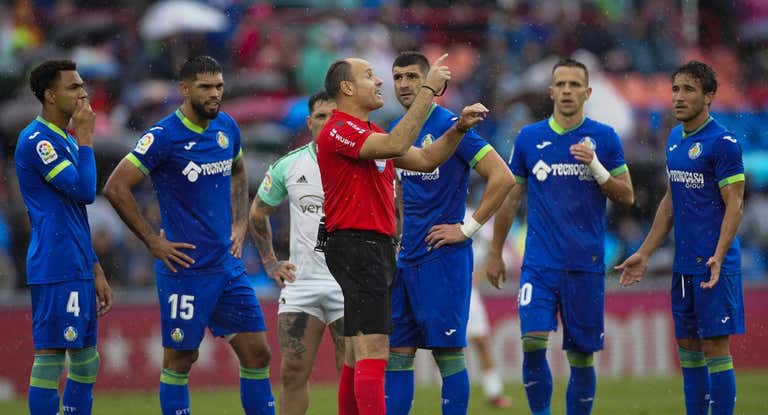 Mateu Lahoz, en el Getafe - Osasuna.