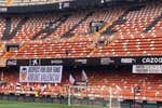 Así luce Mestalla y su grada sancionada: «Respeto a nuestros fans»