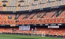 Así luce Mestalla y su grada sancionada: “Respeto a nuestros fans”
