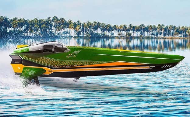 Así será el diseño de los barcos eléctricos de Didier Drogba Team. DIDIER DROGBA TEAM