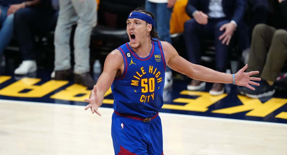 Aaron Gordon, durante un partido de los Nuggets.