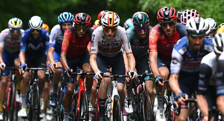 Carlos Rodríguez, durante la primera etapa del Critérium du Dauphiné.
