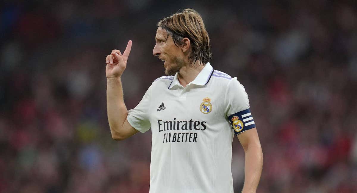 Luka Modric, en un partido con el Real Madrid.