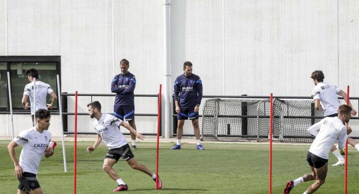 El Valencia en un entrenamiento. /Irene Marsilla.