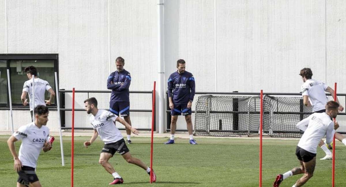 El Valencia en un entrenamiento.