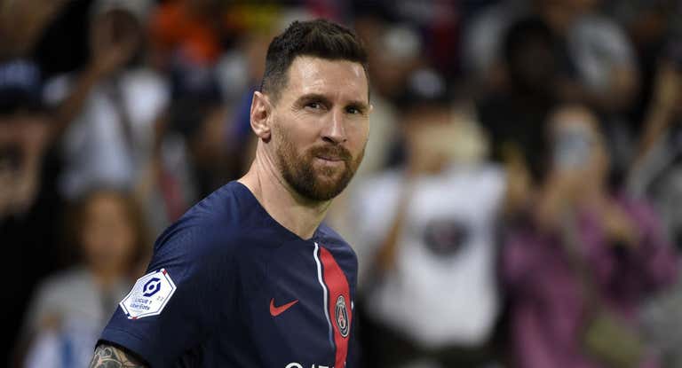 Messi durante su último partido con el PSG.