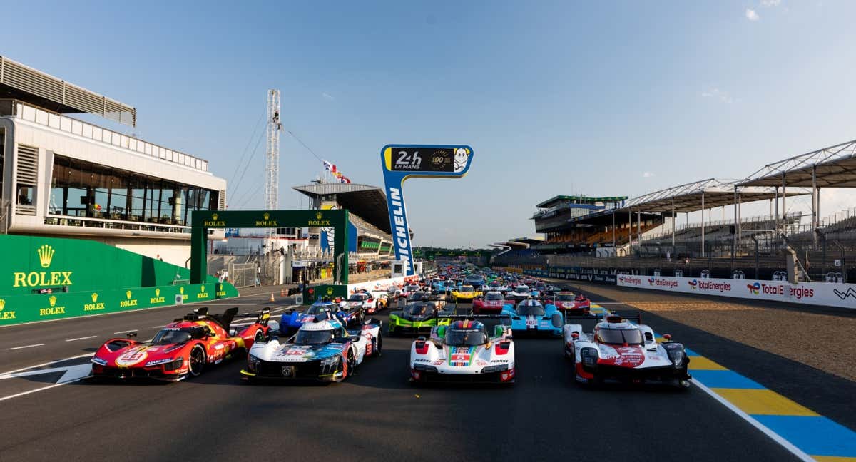 Los 62 vehículos participantes en las 24h de Le Mans 2023. /EP