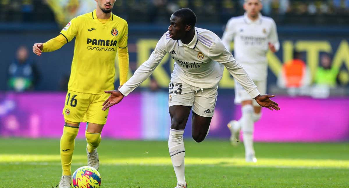 Ferland Mendy, en un partido con el Real Madrid./EP