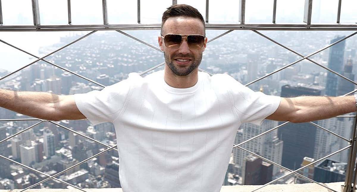 Josh Taylor, en el Empire State Building de Nueva York.