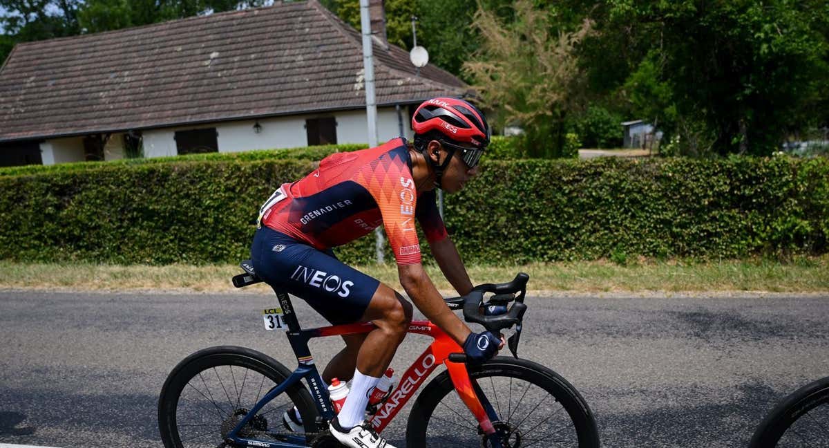 Egan Bernal, durante una etapa del Critérium du Dauphiné 2023. /INEOS GRENADIERS / @GETTYSPORT