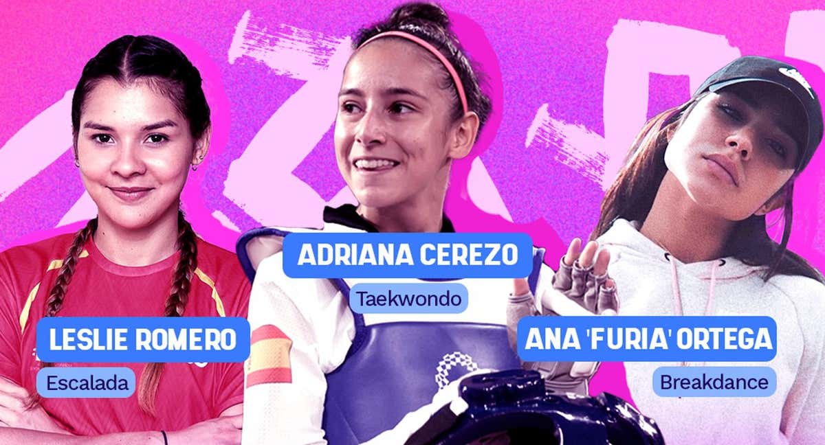 La escaladora Leslie Romero, la taekwondista Adriana Cerezo y la bailarina Ana 'Furia' Ortega, invitadas de lujo a 'El Relevo olímpico'.