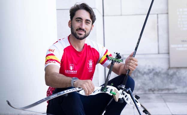 Pablo Acha, durante la presentación de 'El Relevo Olímpico'. RAFA APARICIO