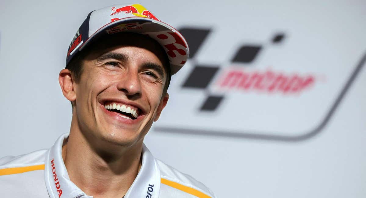 Marc Márquez, en la rueda de prensa del GP de Alemania 2023 de MotoGP. /AFP