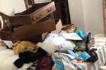 Así quedó la casa de la madre de Rubiales