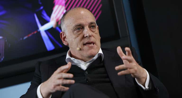 Tebas, en una comparecencia.