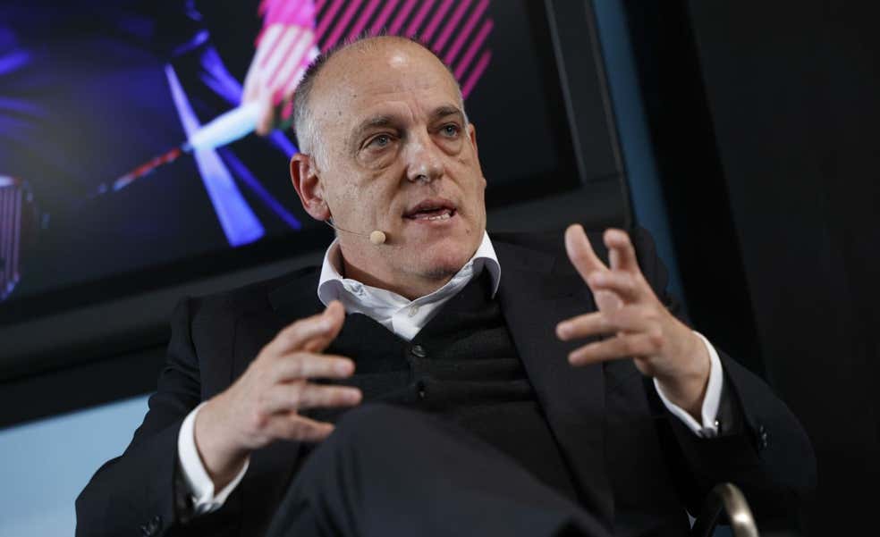 Tebas: «Creo que Mbappé no va a seguir en el PSG»