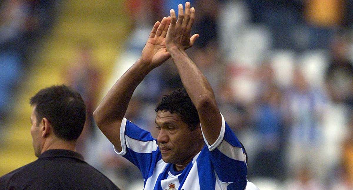 Donato, en su último partido en activo, frente al Espanyol de Javier Clemente.
