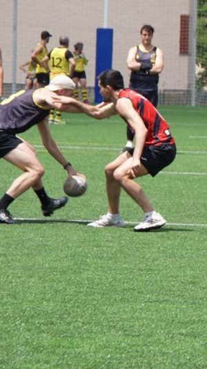Un 'toque' de Rugby Touch. Relevo
