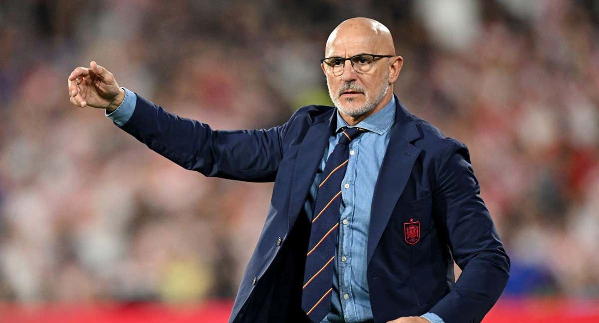 Luis de La Fuente en la final de la Nations League,