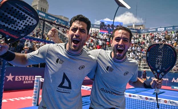 Capra y Sánchez después de ganar en Valladolid en 2021. WPT