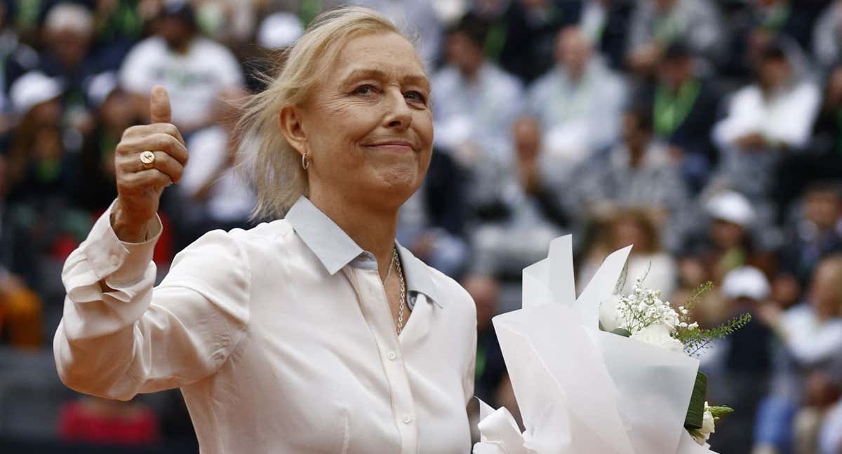 Navratilova, el pasado mes de abril de 2023. /Reuters
