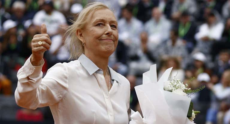 Navratilova, el pasado mes de abril de 2023.
