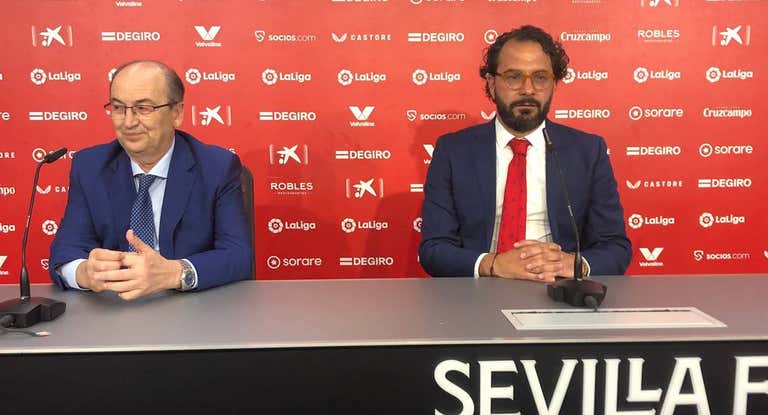 Víctor Orta junto a José Castro, en la presentación.