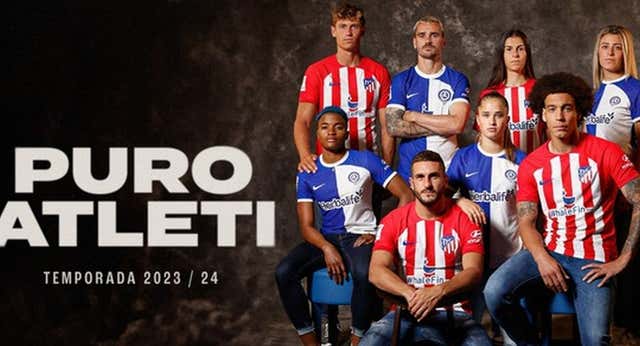 Camiseta del Atlético de Madrid 2023-24: no lleva el escudo antiguo y se suprimen las rayas torcidas